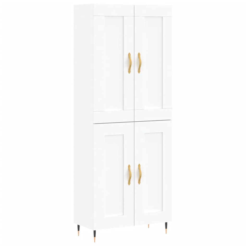 Skap Hvit 69,5x34x180 cm