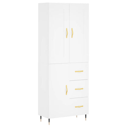 Skap Hvit 69,5x34x180 cm