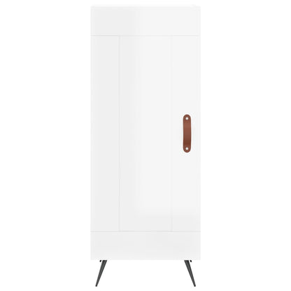 Skap Høyglans Hvit 34,5x34x180 cm