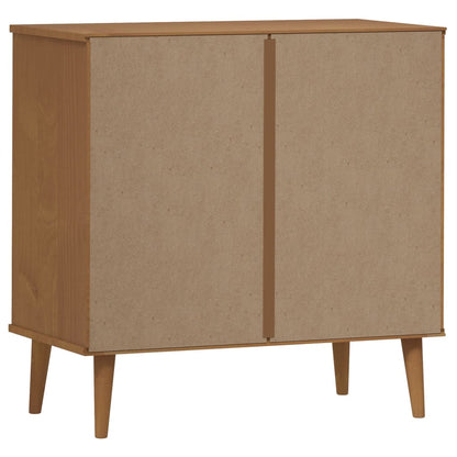 Kommode Brun MOLDE 80x40x80 cm heltre furu