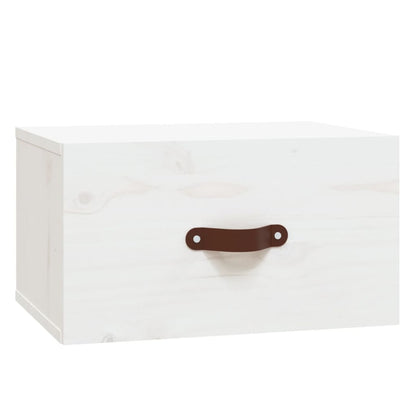 Nattbord Sengbord Veggmontert hvit 40x29,5x22 cm