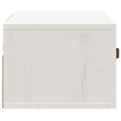 Nattbord Sengbord Veggmontert hvit 40x29,5x22 cm