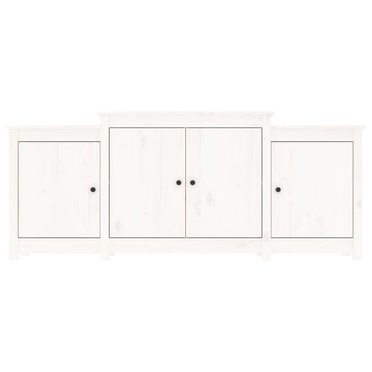 Skjenk Hvit 164x37x68 cm heltre furu