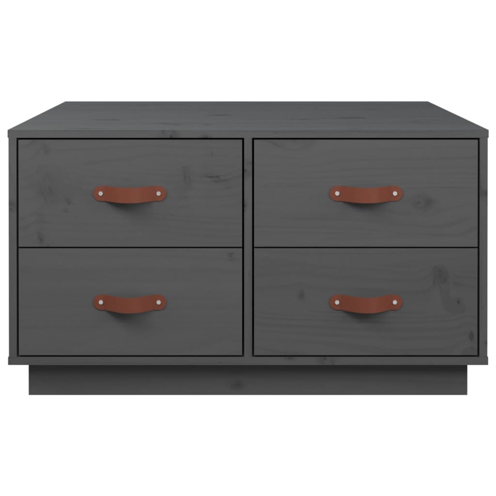 Salongbord Sofabord Grå 80x80x45 cm heltre furu