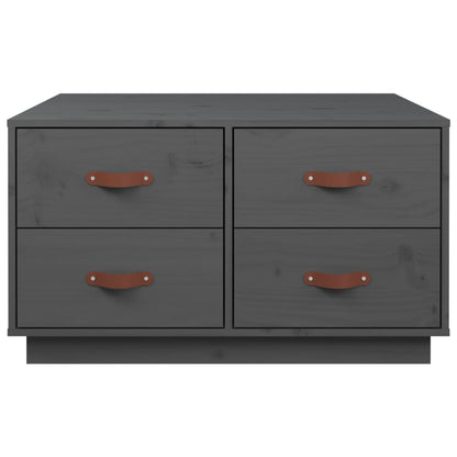 Salongbord Sofabord Grå 80x80x45 cm heltre furu