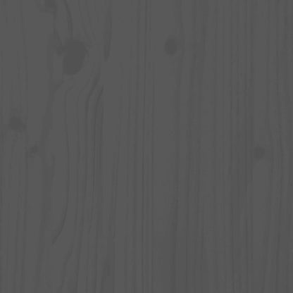 Bokhylle Grå 80x35x68 cm heltre furu