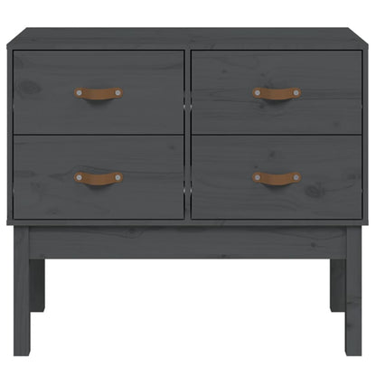 Kommode Grå 90x40x78 cm heltre furu