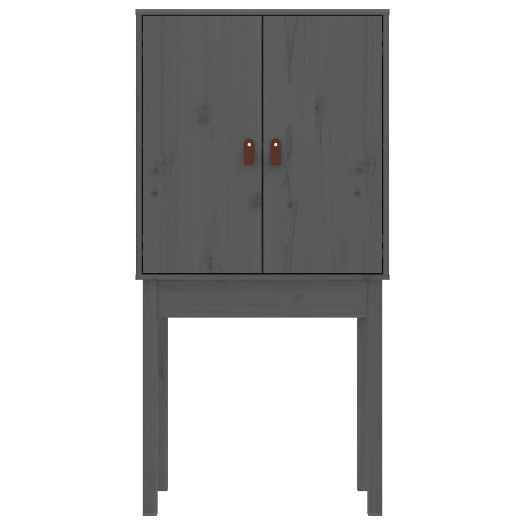 Skap Grå 60x40x120 cm heltre furu