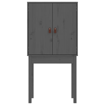 Skap Grå 60x40x120 cm heltre furu