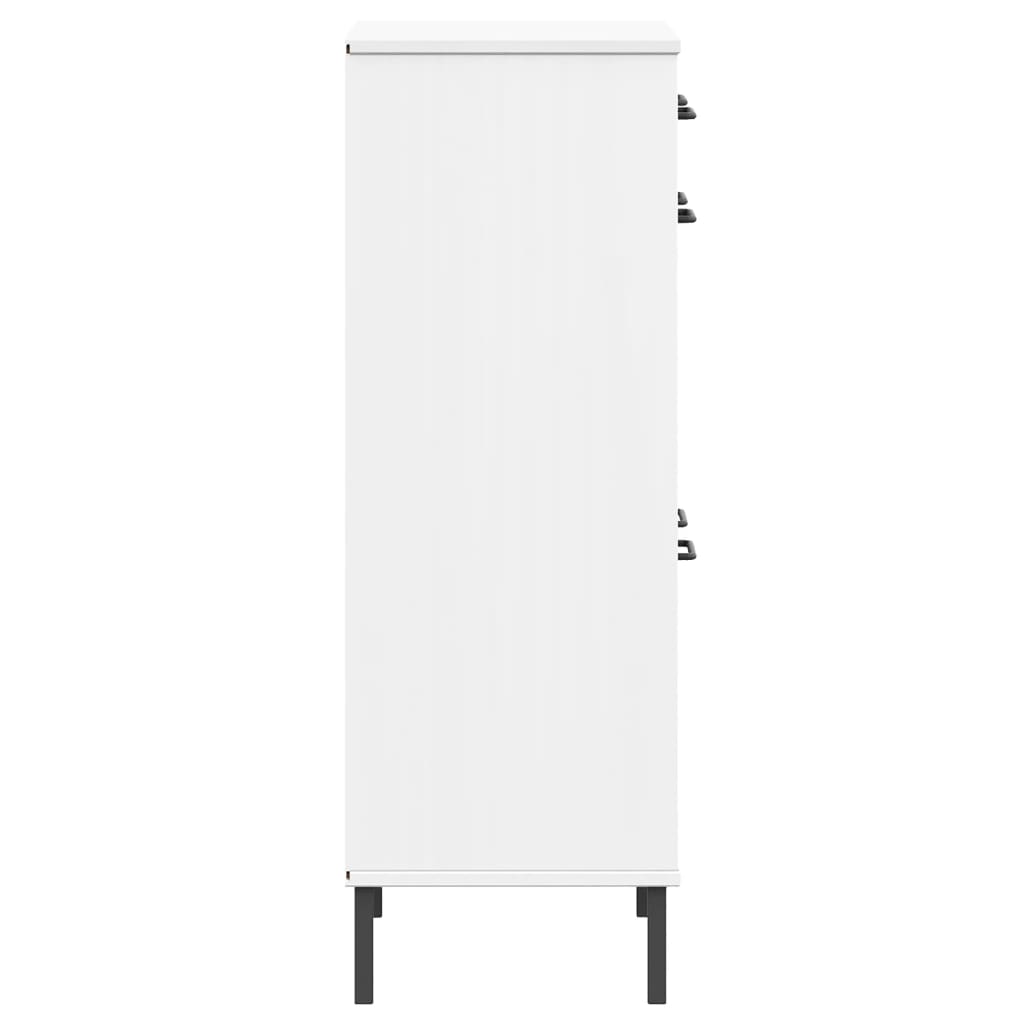 Skoskap Skohylle Skobenk Hvit Skostativ med metallben heltre furu OSLO