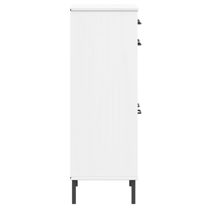 Skoskap Skohylle Skobenk Hvit Skostativ med metallben heltre furu OSLO