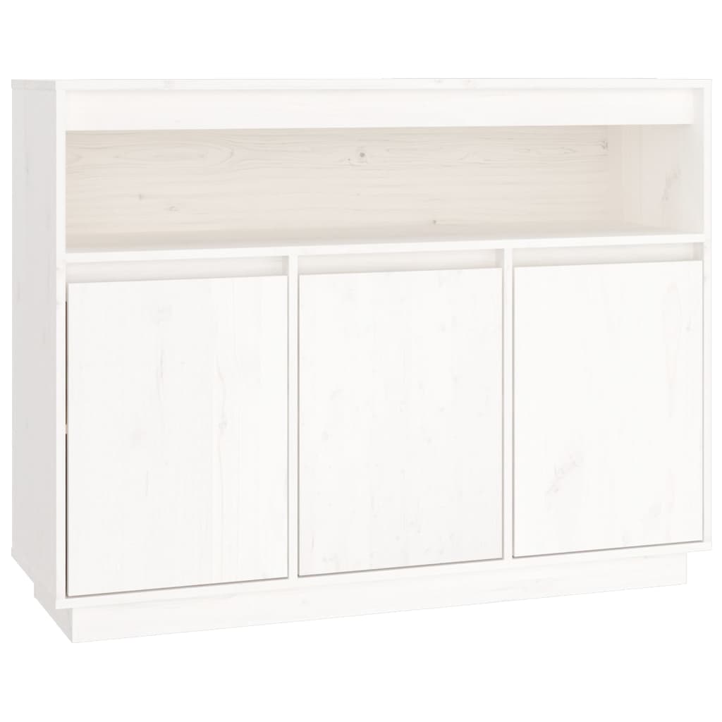 Skjenk Hvit 104,5x34x80 cm heltre furu
