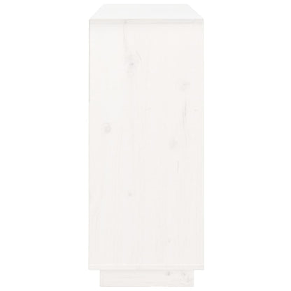 Skjenk Hvit 104,5x34x80 cm heltre furu