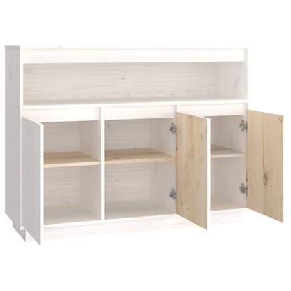 Skjenk Hvit 104,5x34x80 cm heltre furu