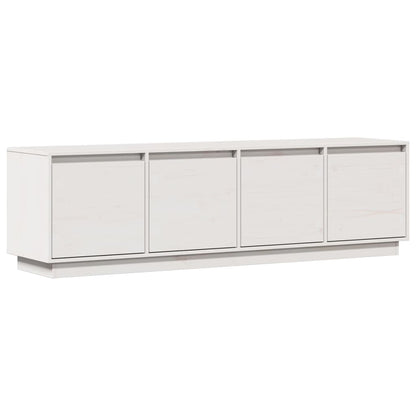 TV-benk hvit 156x37x45 cm heltre furu