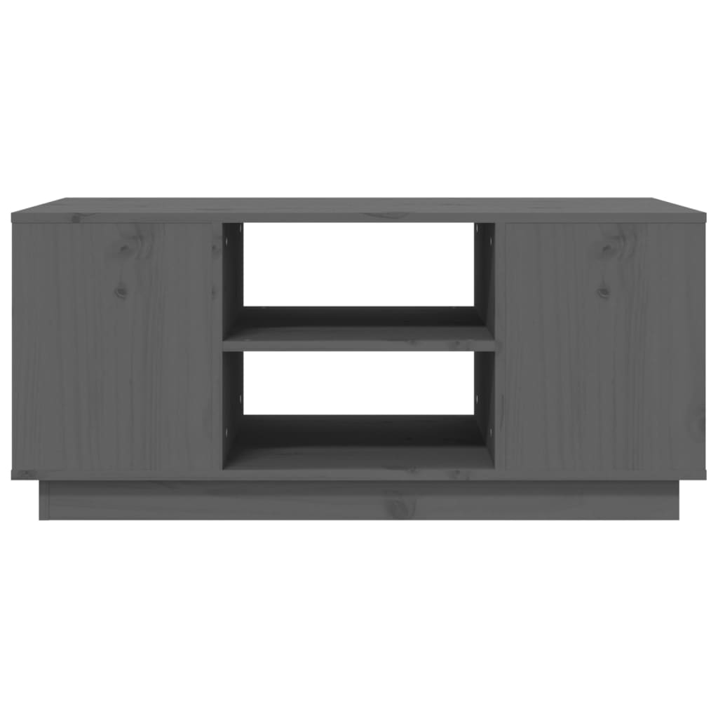 Salongbord Sofabord Grå 90x49x40,5 cm heltre furu