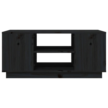 Salongbord Sofabord Svart 90x49x40,5 cm heltre furu