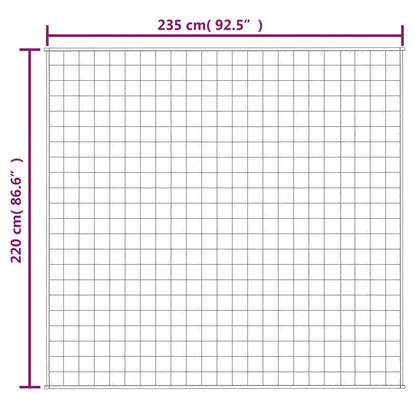 Vektdyne blå 220x235 cm 11 kg stoff