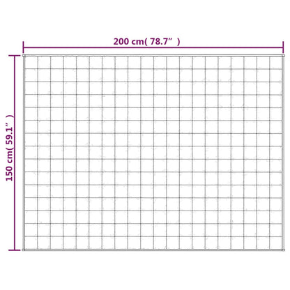 Vektdyne kremhvit 150x200 cm 7 kg stoff