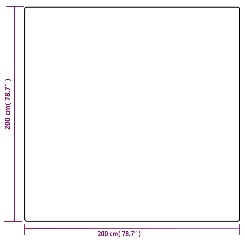 Vektdyne grå med trekk 200x200 cm 9 kg stoff