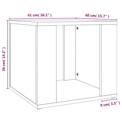 Nattbord Sengbord betonggrå 41x40x36 cm konstruert tre