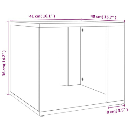 Nattbord Sengbord røkt eik 41x40x36 cm konstruert tre