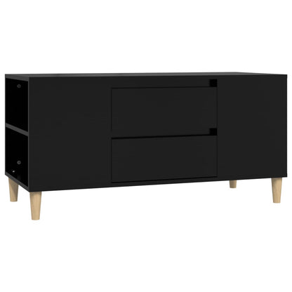 TV-benk svart 102x44,5x50 cm konstruert tre