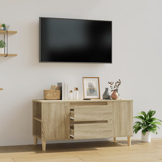 TV-benk sonoma eik 102x44,5x50 cm konstruert tre