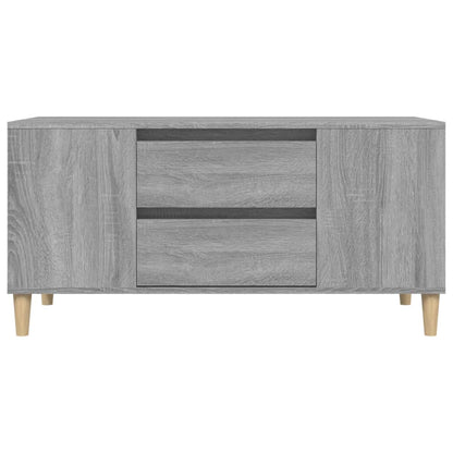 TV-benk grå sonoma 102x44,5x50 cm konstruert tre