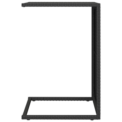 Sidebord C-bord svart 40x35x60 cm polyrotting