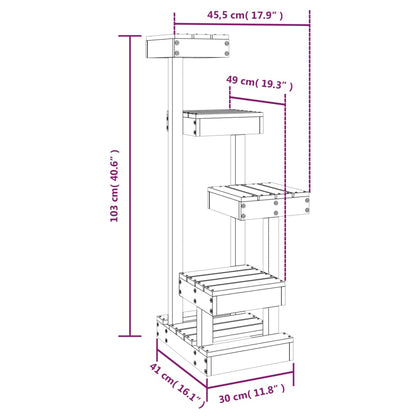 Kattemøbel Kattetre 45,5x49x103 cm heltre furu