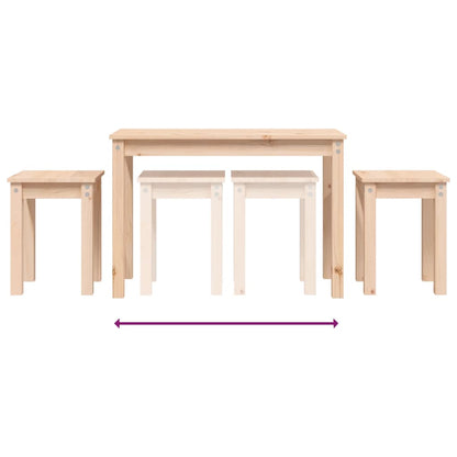 Sidebord Tre Stablebare 3 stk heltre furu