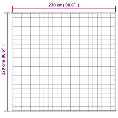 Vektdyne blå 220x230 cm 11 kg stoff