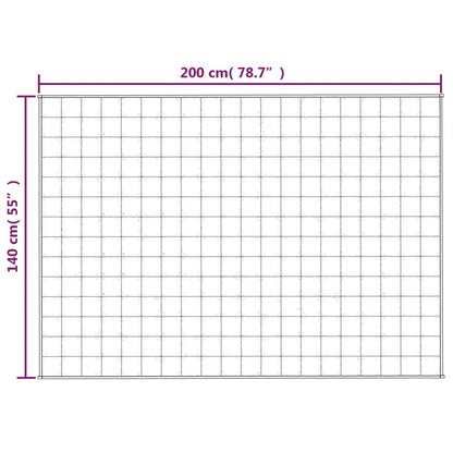 Vektdyne kremhvit 140x200 cm 10 kg stoff