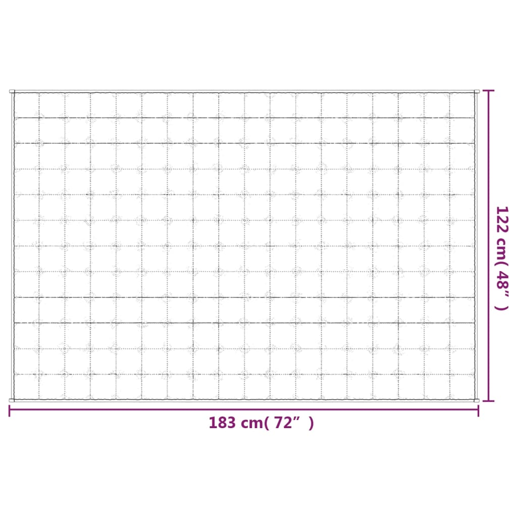 Vektdyne kremhvit 122x183 cm 5 kg stoff