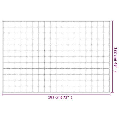 Vektdyne kremhvit 122x183 cm 5 kg stoff