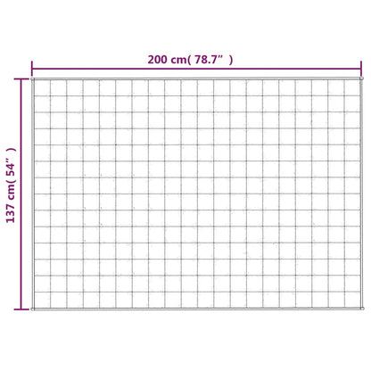 Vektdyne kremhvit 137x200 cm 10 kg stoff