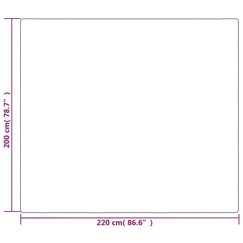 Vektdyne grå med trekk 200x220 cm 9 kg stoff