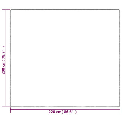 Vektdyne grå med trekk 200x220 cm 9 kg stoff