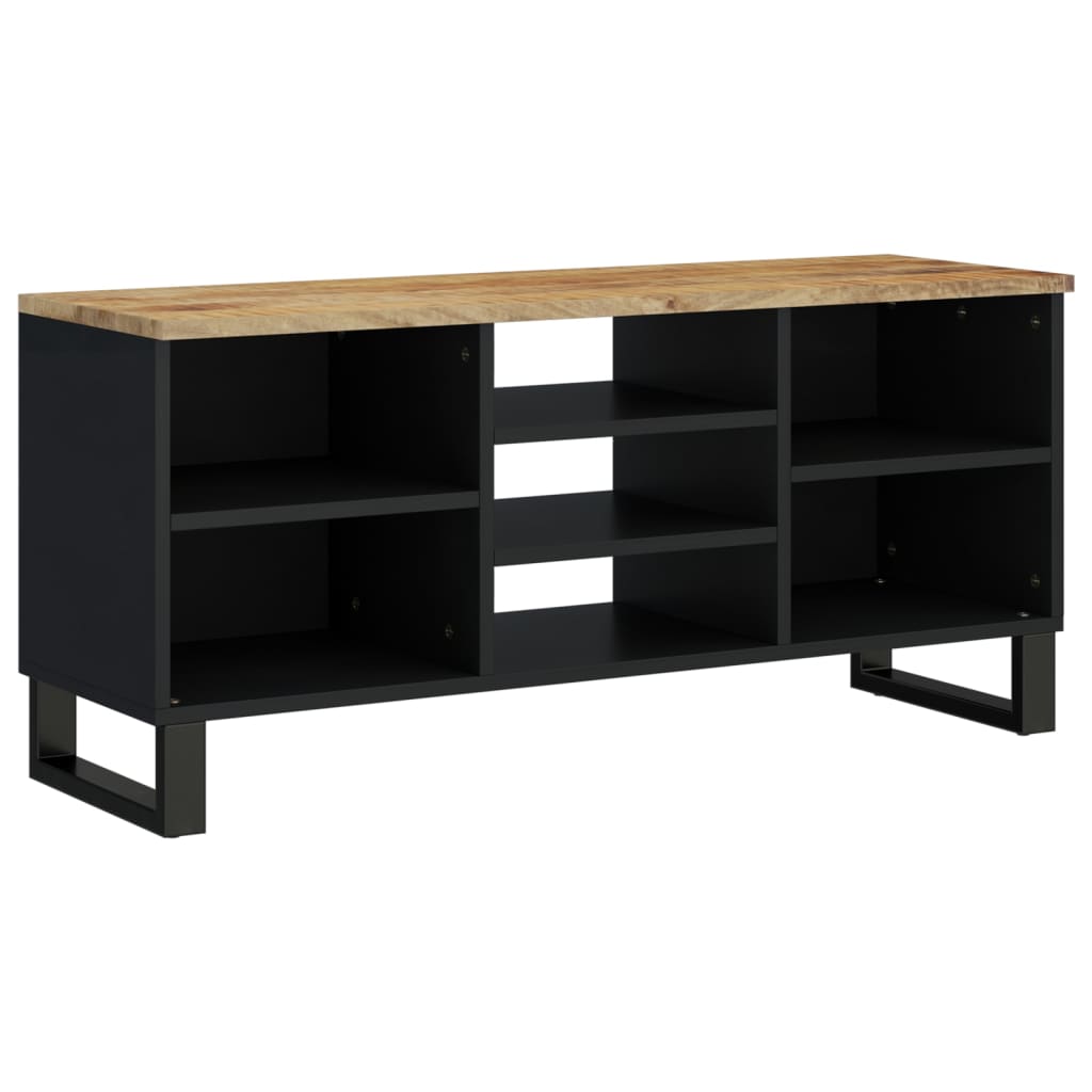 TV-benk 100x33x46 cm heltre mango og konstruert tre