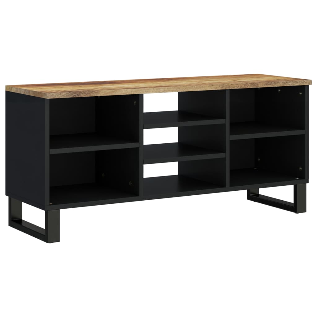 TV-benk 100x33x46 cm heltre mango og konstruert tre