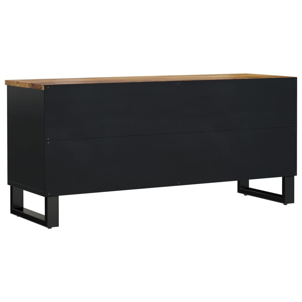 TV-benk 100x33x46 cm heltre mango og konstruert tre