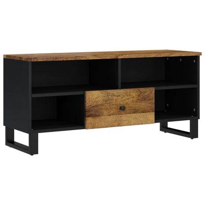 TV-benk 100x33x46 cm heltre mango og konstruert tre