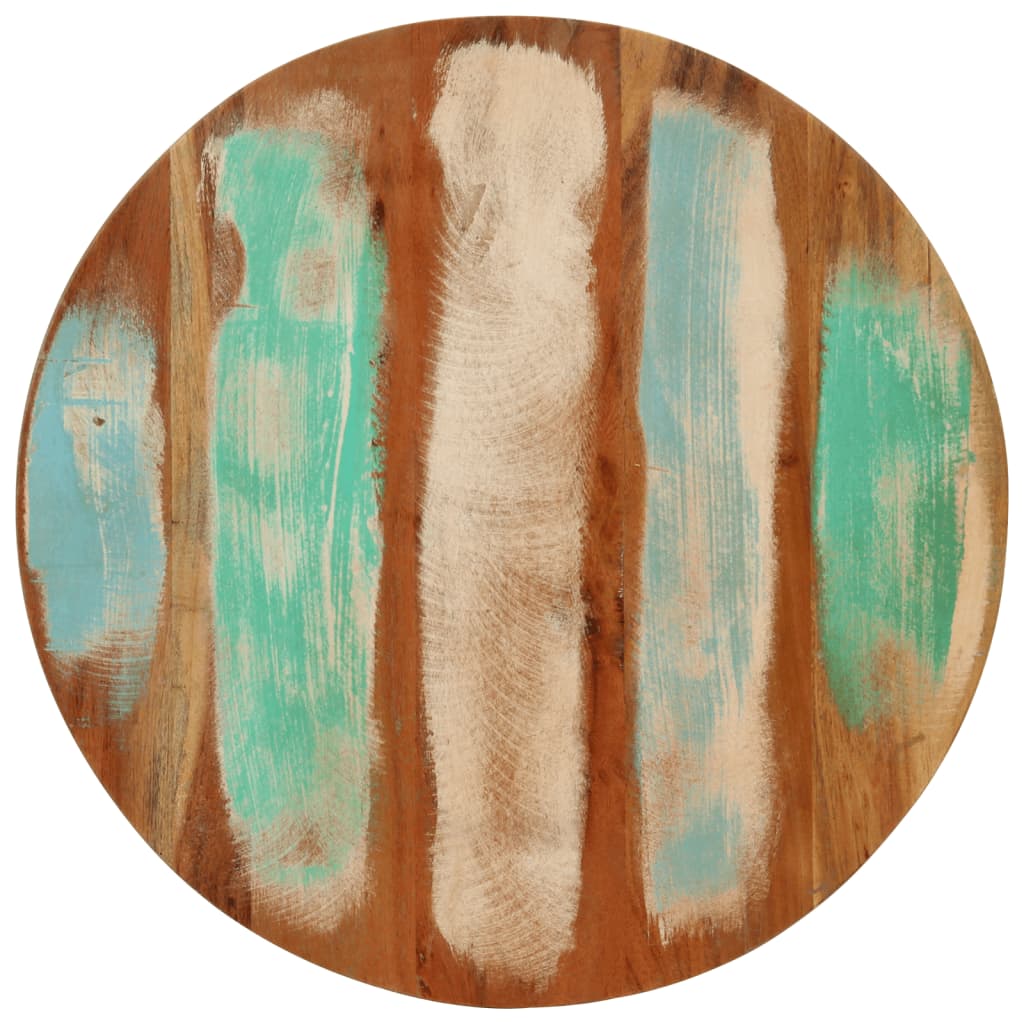 Salongbord Sofabord Tre Gjenvunnet Heltre Ø50x35 cm stål