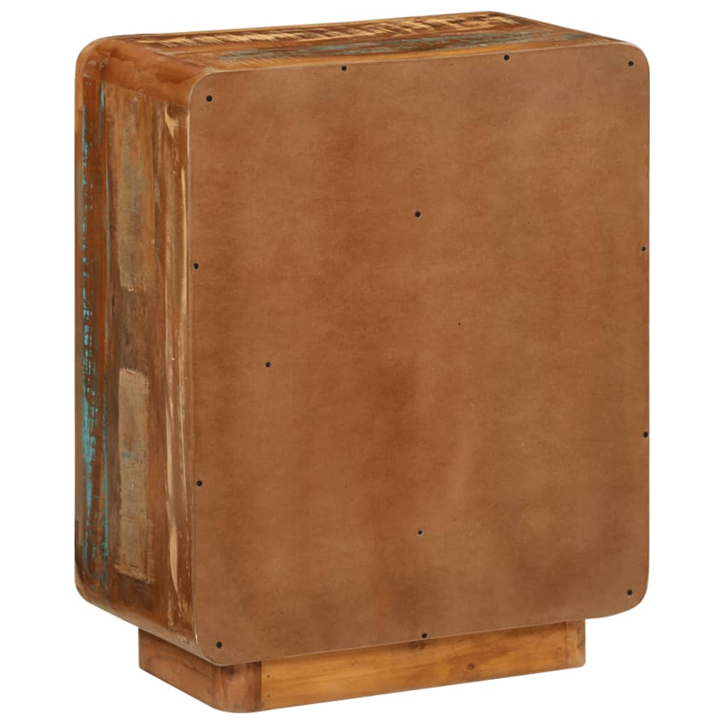 Skjenk Tre gjenvunnet heltre med 3 skuffer 55x30x70 cm