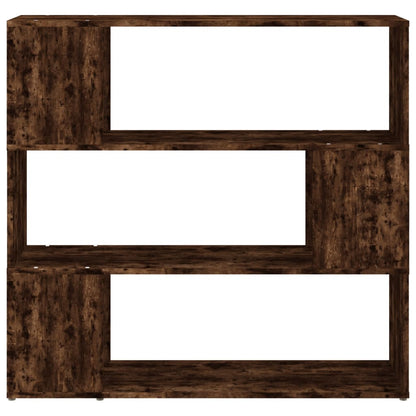 Bokhylle Røkt Eik Romdeler 100x24x94 cm