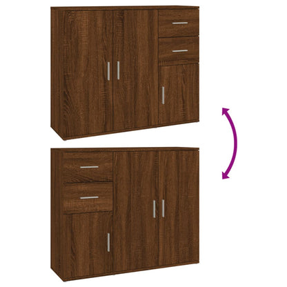 Skjenk Brun Eik 91x29,5x75 cm