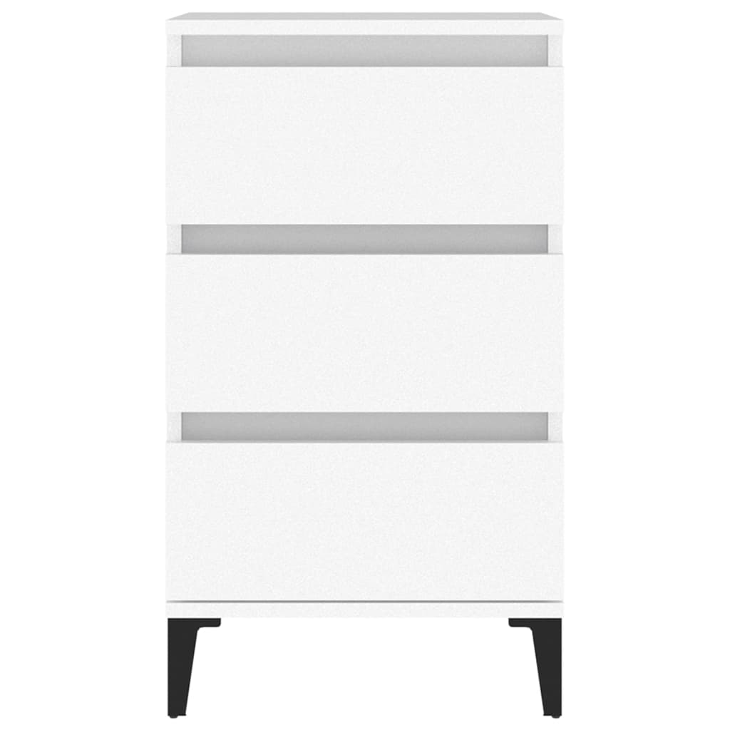 Nattbord Sengbord Hvit 40x35x70 cm