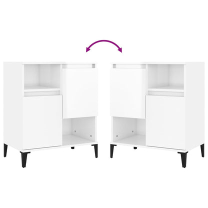 Skjenk Høyglans Hvit 60x35x70 cm