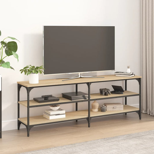 TV-benk sonoma eik 140x30x50 cm konstruert tre